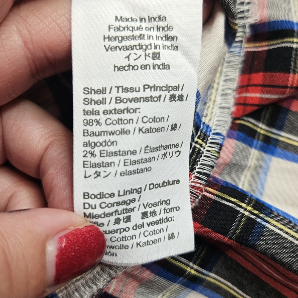 CrewCuts From J. Crew 3T Holiday 2024 Red Plaid Dress - Picture 5 of 8